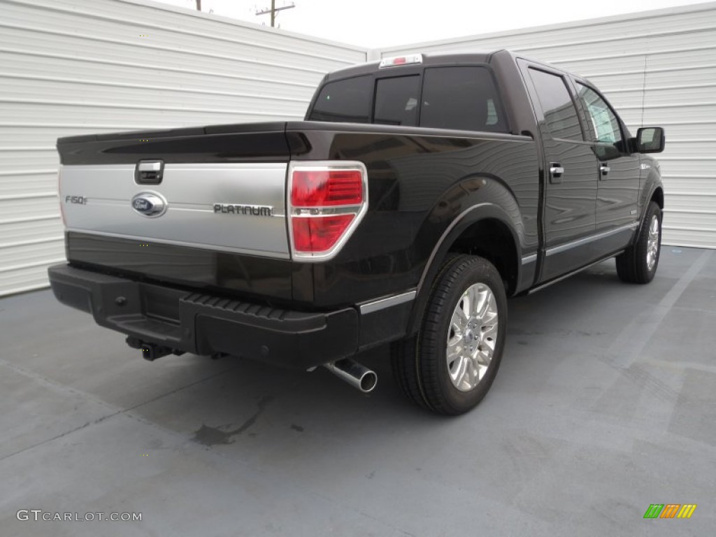 2013 F150 Platinum SuperCrew - Kodiak Brown Metallic / Platinum Unique Black Leather photo #2