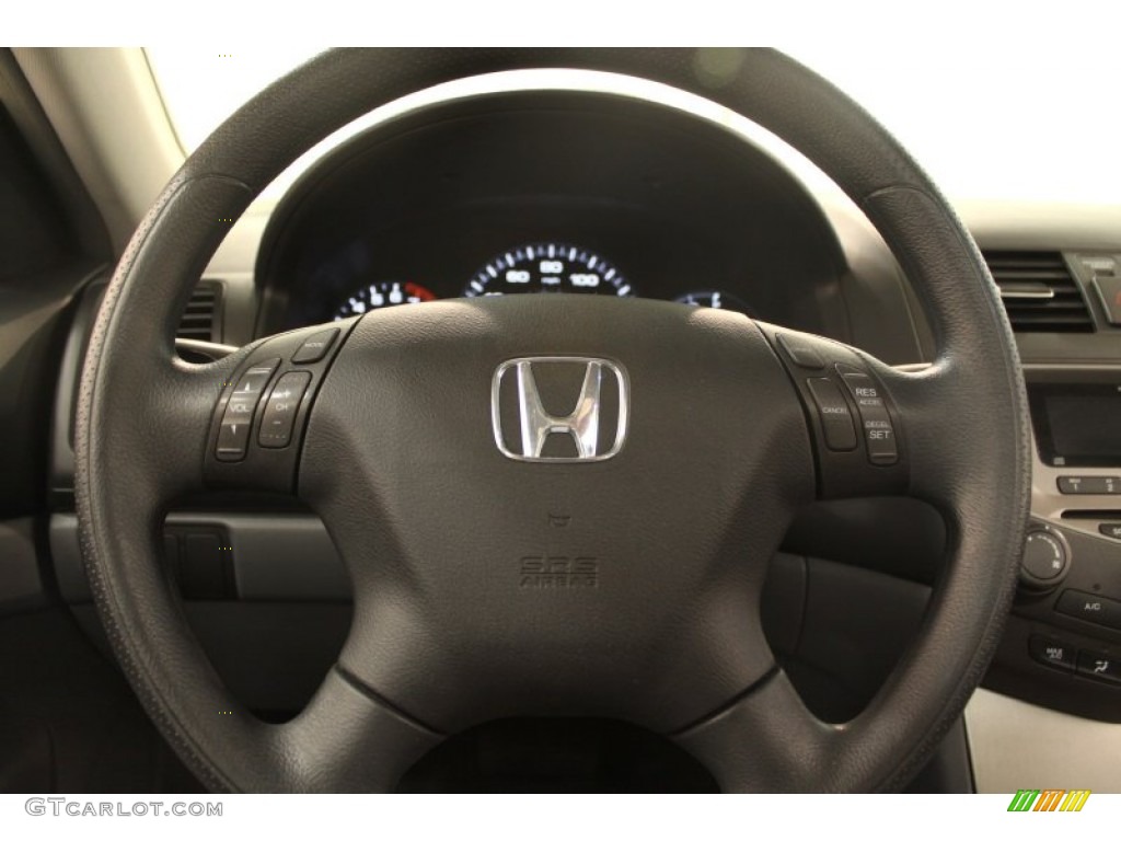2007 Honda Accord EX Sedan Gray Steering Wheel Photo #75910444