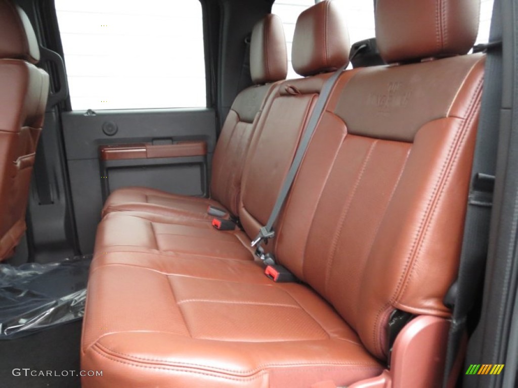 2013 Ford F250 Super Duty King Ranch Crew Cab 4x4 Rear Seat Photo #75911231
