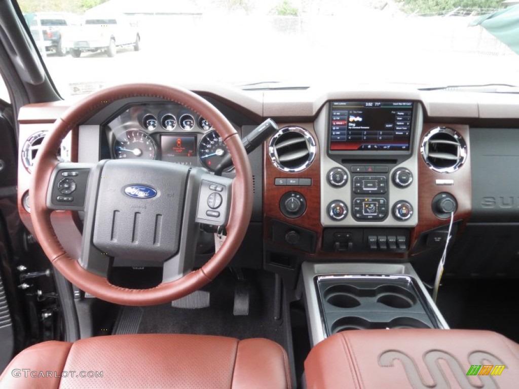 2013 Ford F250 Super Duty King Ranch Crew Cab 4x4 King Ranch Chaparral Leather/Black Trim Dashboard Photo #75911322