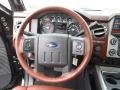 King Ranch Chaparral Leather/Black Trim Steering Wheel Photo for 2013 Ford F250 Super Duty #75911408