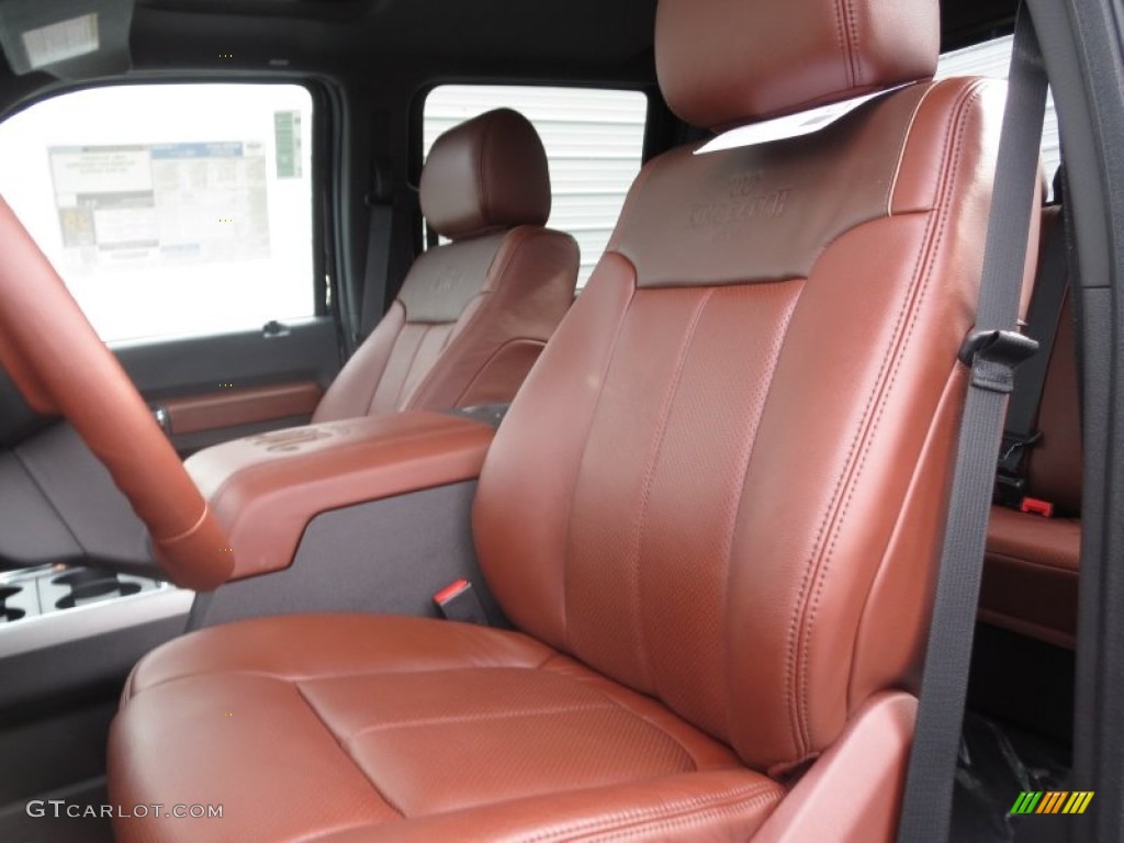 King Ranch Chaparral Leather/Black Trim Interior 2013 Ford F250 Super Duty King Ranch Crew Cab 4x4 Photo #75911801