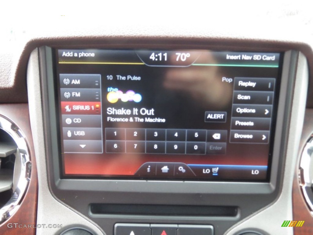 2013 Ford F250 Super Duty King Ranch Crew Cab 4x4 Controls Photo #75911883