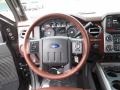 King Ranch Chaparral Leather/Black Trim Steering Wheel Photo for 2013 Ford F250 Super Duty #75911933