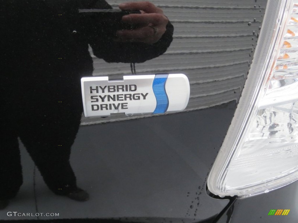 2013 Prius v Five Hybrid - Black / Misty Gray photo #16