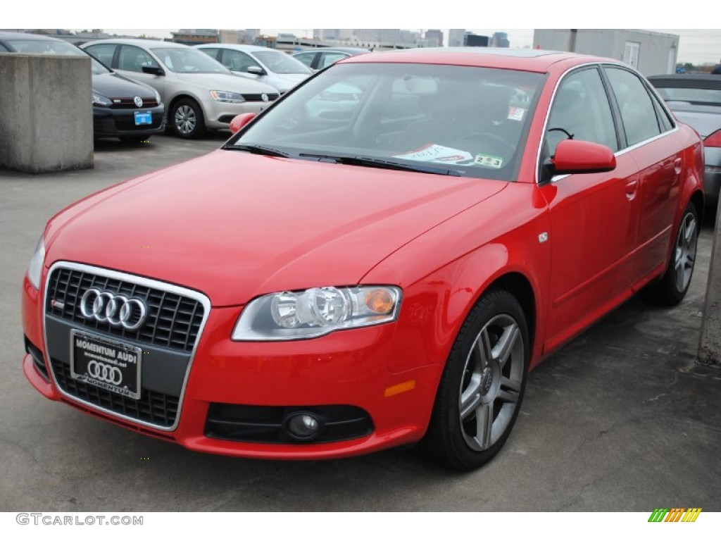 2008 A4 2.0T Special Edition Sedan - Brilliant Red / Black photo #3