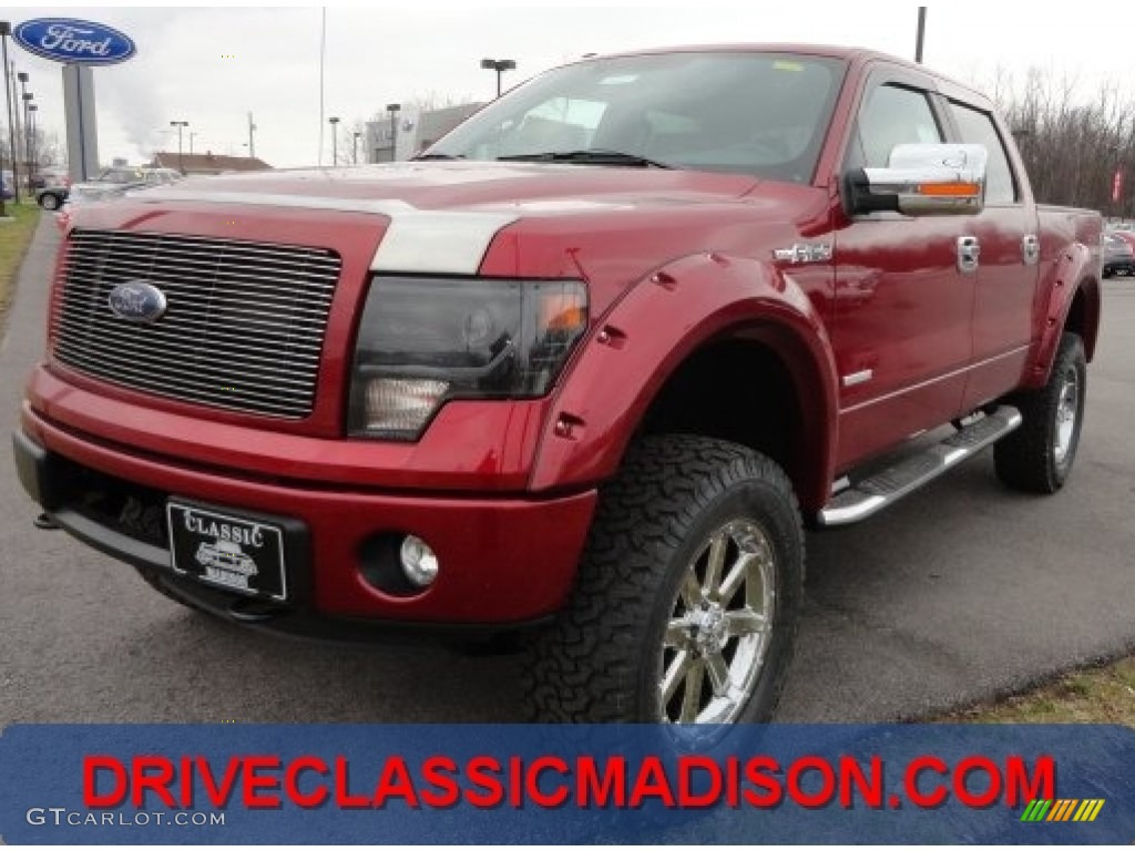 2013 F150 FX4 SuperCrew 4x4 - Ruby Red Metallic / Black photo #1