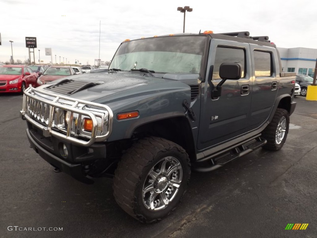 2005 H2 SUT - Stealth Gray Metallic / Wheat photo #1