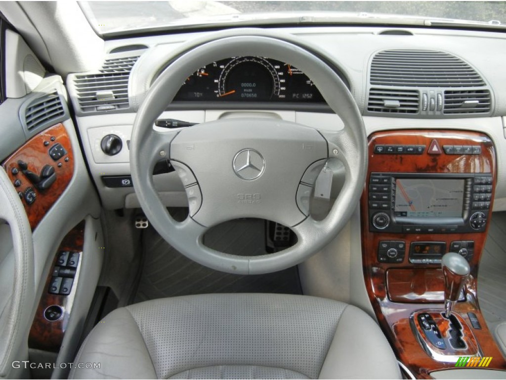 2004 Mercedes-Benz CL 55 AMG Ash Steering Wheel Photo #75913949