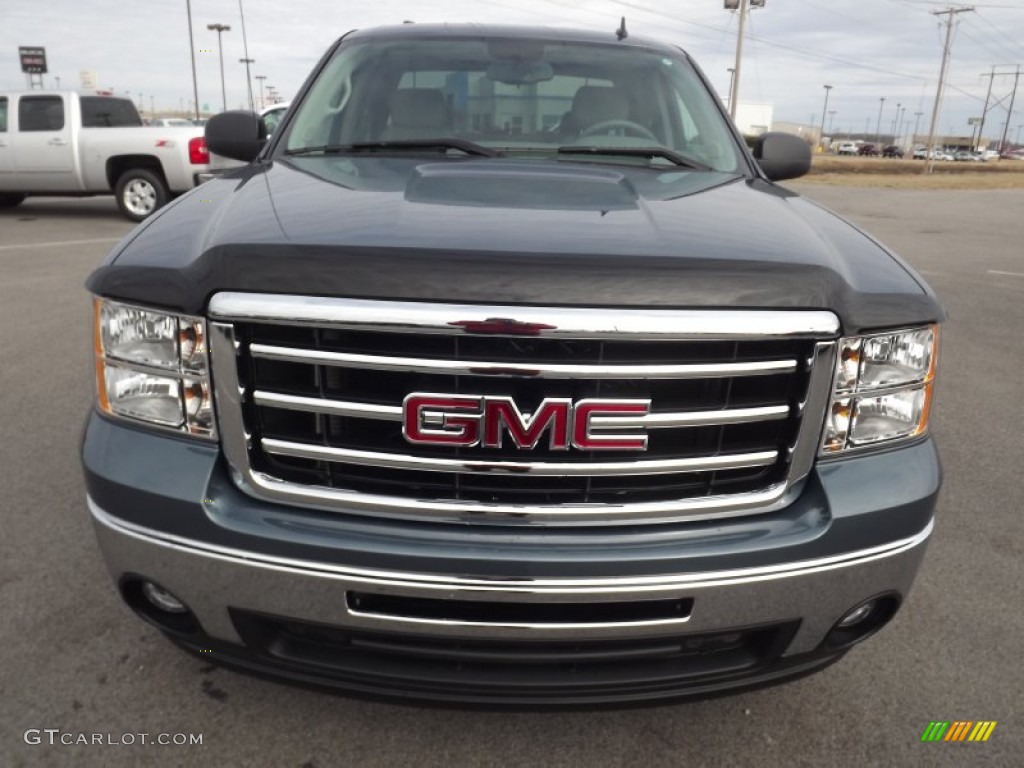 2013 Sierra 1500 SLE Extended Cab - Stealth Gray Metallic / Light Titanium/Dark Titanium photo #2