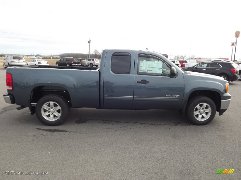 Stealth Gray Metallic 2013 GMC Sierra 1500 SLE Extended Cab Exterior Photo #75914285