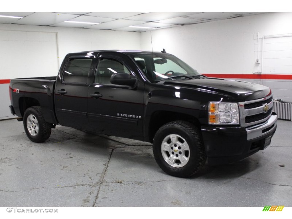 2009 Silverado 1500 LT Z71 Crew Cab 4x4 - Black / Ebony photo #1