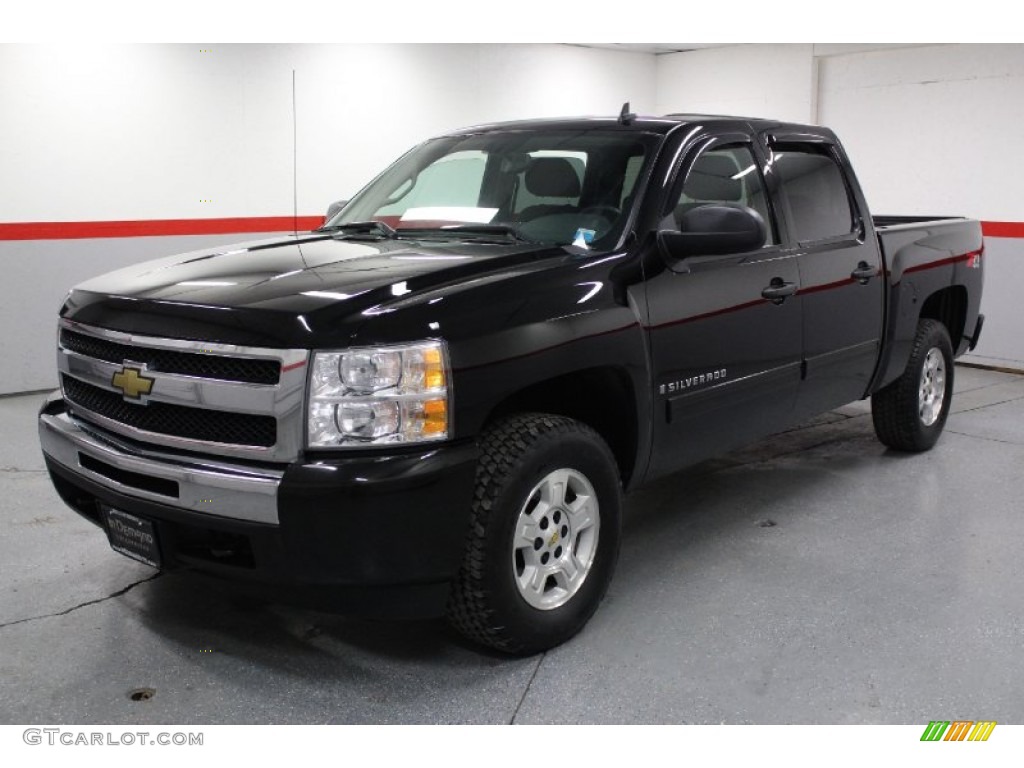 2009 Silverado 1500 LT Z71 Crew Cab 4x4 - Black / Ebony photo #6