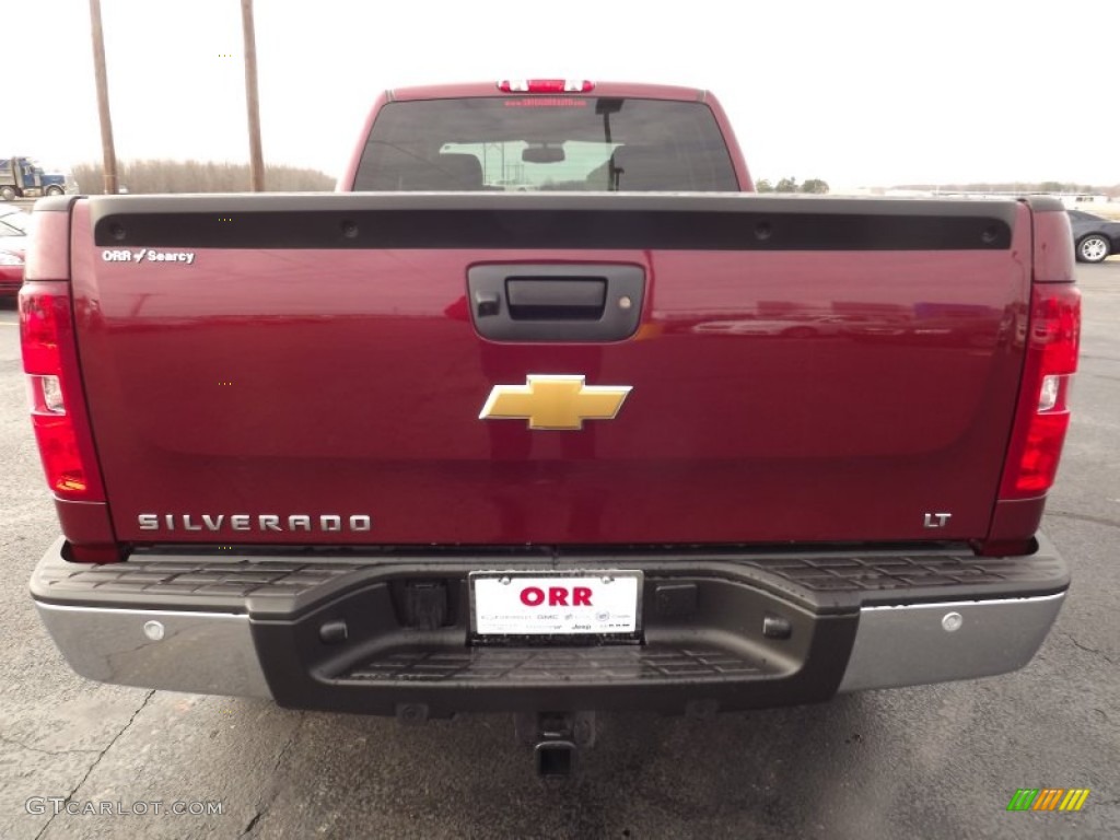 2013 Silverado 1500 LT Extended Cab 4x4 - Deep Ruby Metallic / Light Titanium/Dark Titanium photo #6