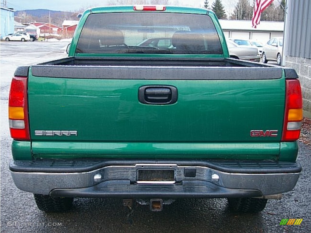 1999 Sierra 1500 SLE Extended Cab 4x4 - Meadow Green Metallic / Oak photo #5