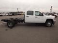 Summit White - Silverado 3500HD WT Crew Cab 4x4 Dually Chassis Photo No. 4