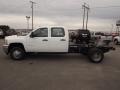 2013 Summit White Chevrolet Silverado 3500HD WT Crew Cab 4x4 Dually Chassis  photo #8