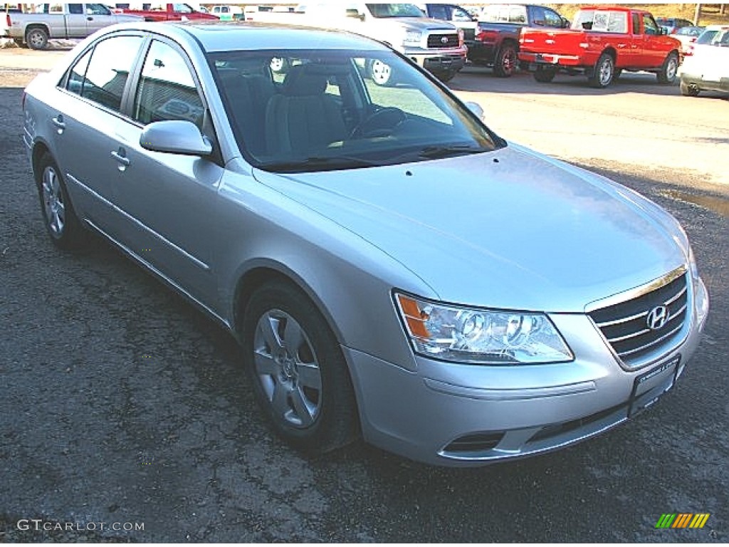 Medium Silver Blue 2009 Hyundai Sonata GLS V6 Exterior Photo #75916241