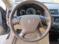 Ivory 2007 Honda Accord EX-L Sedan Steering Wheel