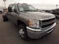 2013 Graystone Metallic Chevrolet Silverado 3500HD WT Crew Cab 4x4 Chassis  photo #3