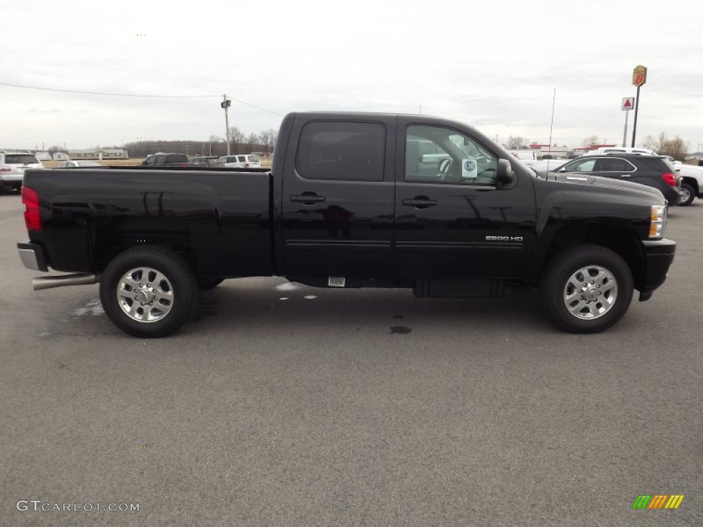 Black 2013 Chevrolet Silverado 2500HD LTZ Crew Cab 4x4 Exterior Photo #75918122