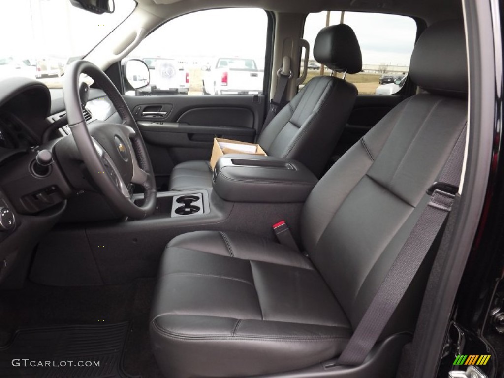Ebony Interior 2013 Chevrolet Silverado 2500HD LTZ Crew Cab 4x4 Photo #75918191
