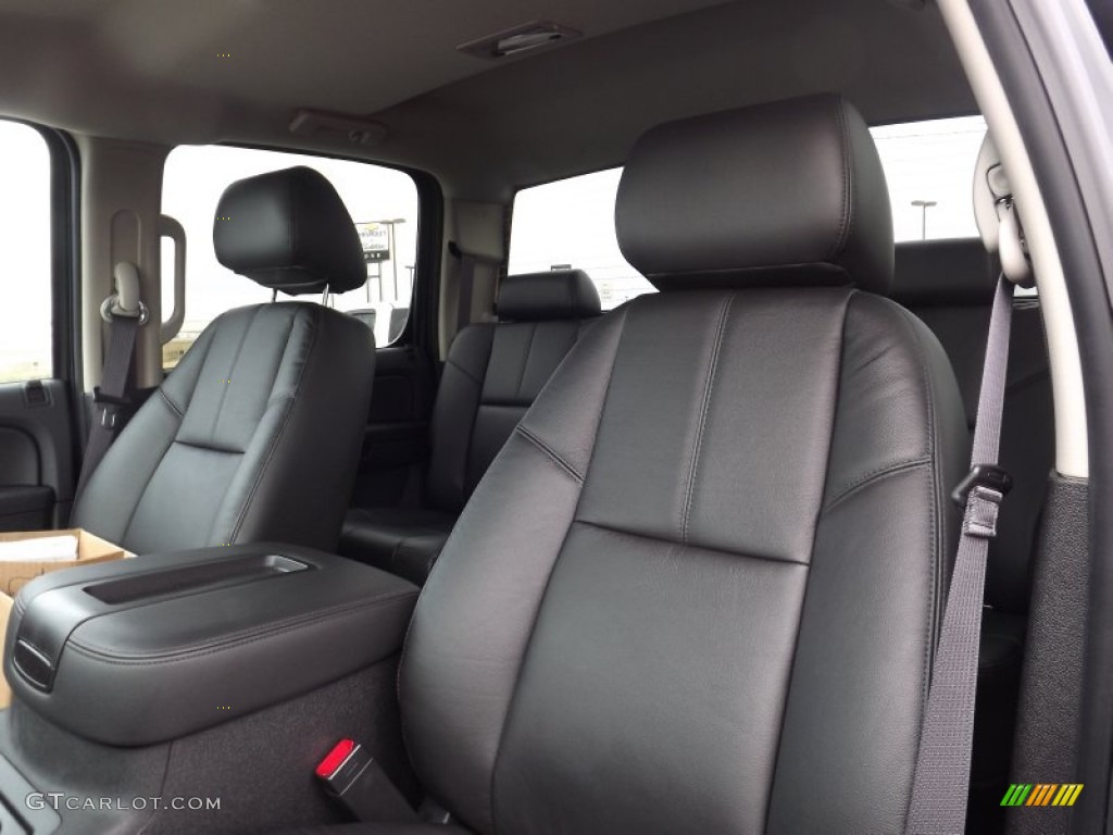 Ebony Interior 2013 Chevrolet Silverado 2500HD LTZ Crew Cab 4x4 Photo #75918203