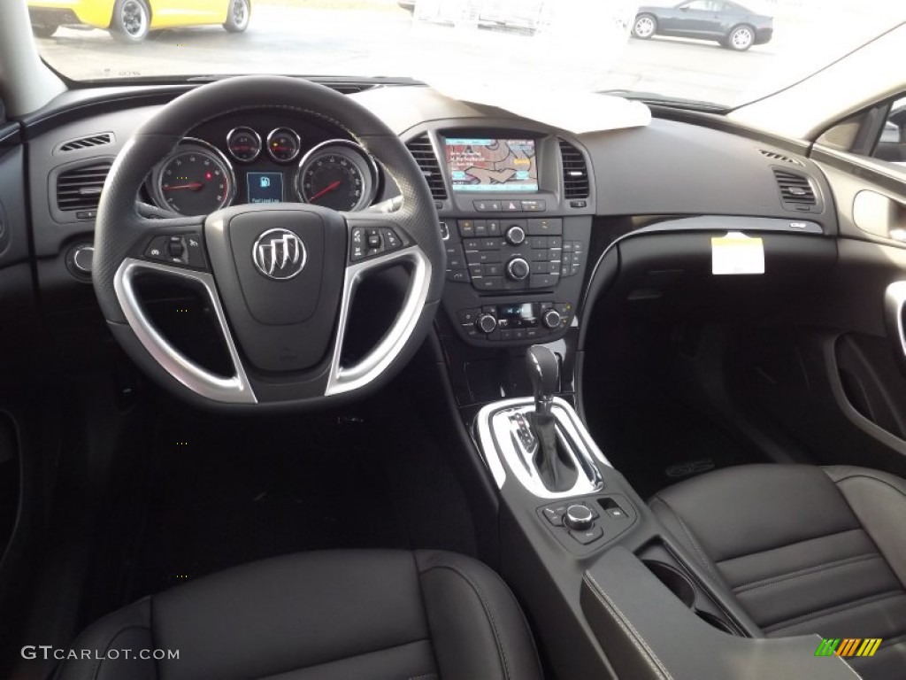 Ebony Interior 2013 Buick Regal GS Photo #75918776