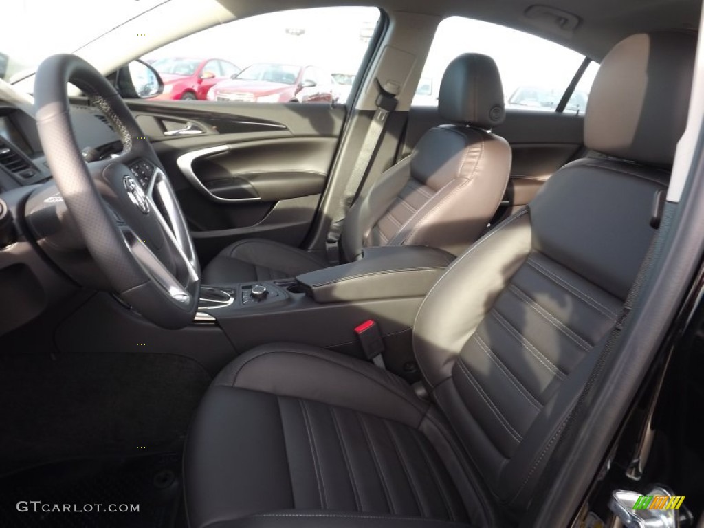 Ebony Interior 2013 Buick Regal GS Photo #75918797