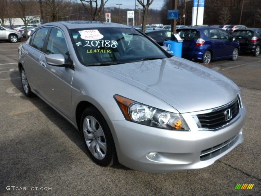 Alabaster Silver Metallic 2010 Honda Accord EX-L V6 Sedan Exterior Photo #75918809