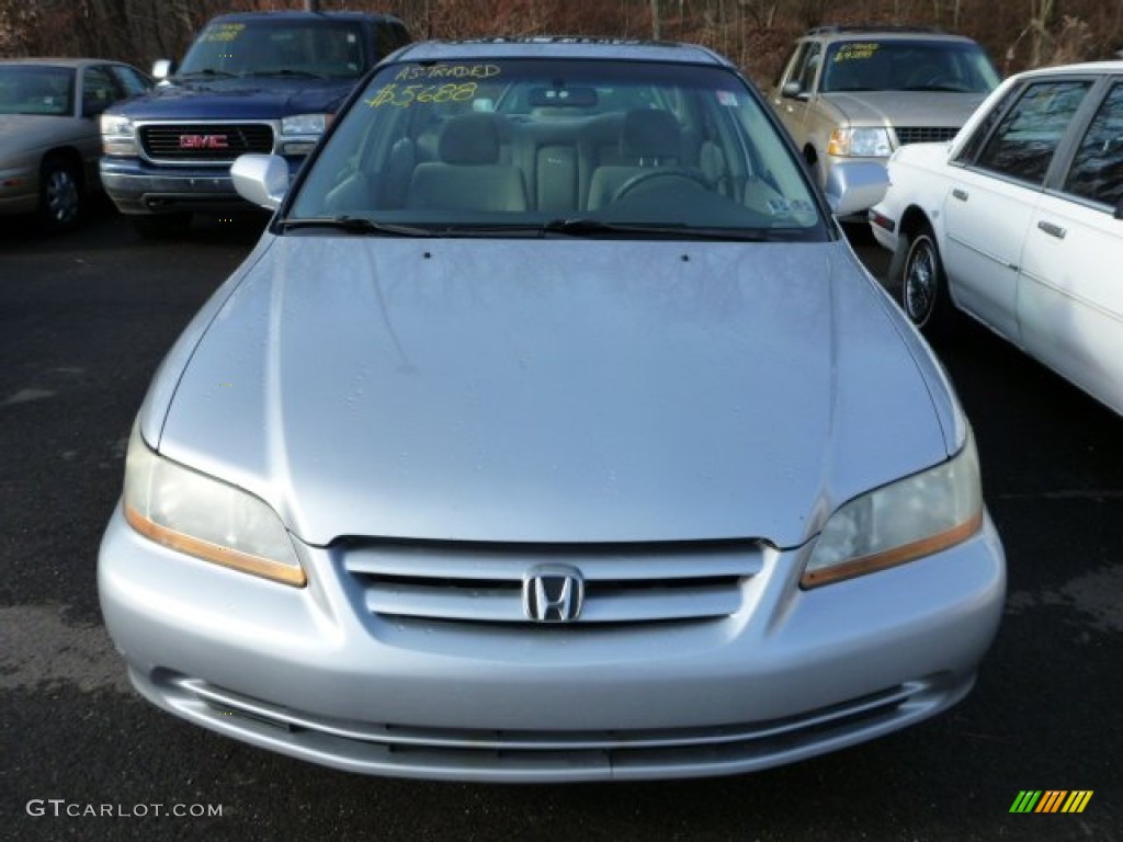 2002 Accord EX Sedan - Satin Silver Metallic / Quartz Gray photo #6