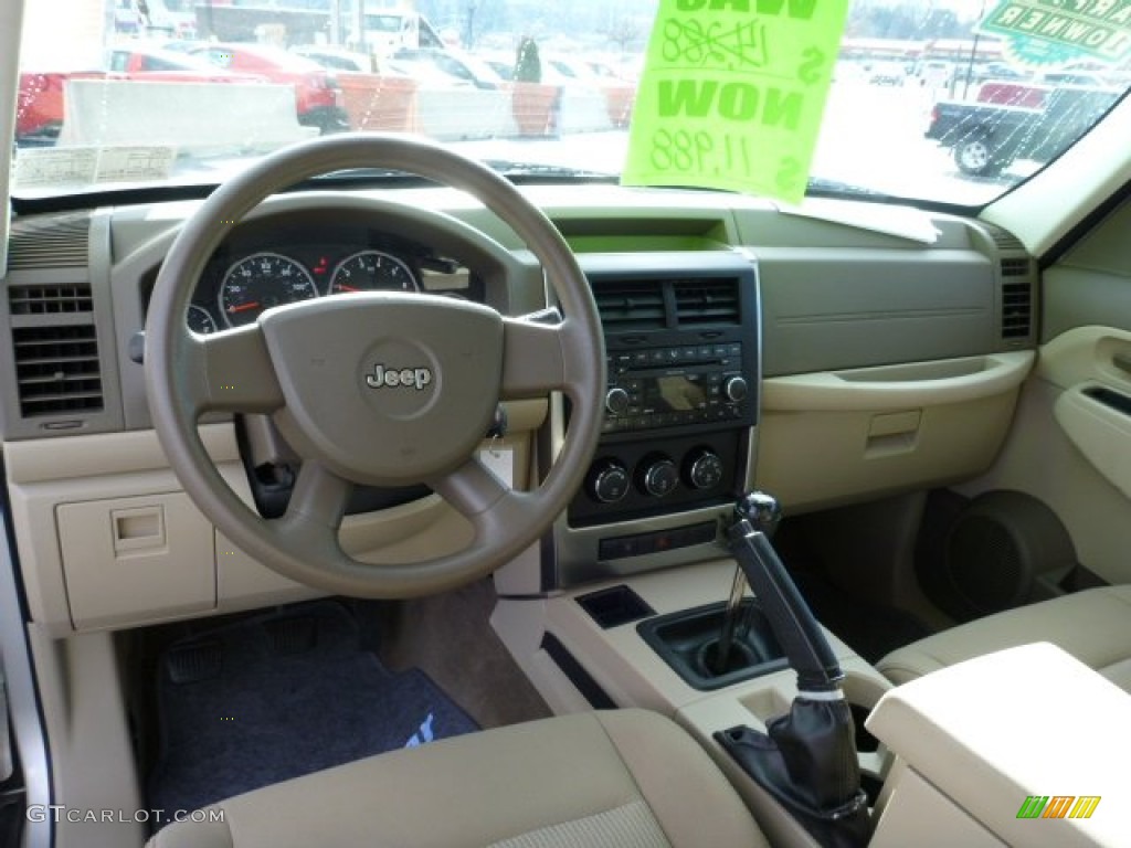 Pastel Pebble Beige Interior 2008 Jeep Liberty Sport Photo #75921446