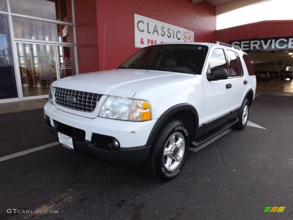 2003 Explorer XLT - Oxford White / Medium Parchment Beige photo #1