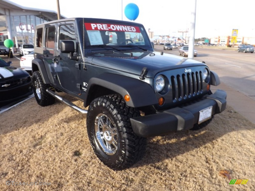 2007 Wrangler Unlimited X 4x4 - Steel Blue Metallic / Dark Slate Gray/Medium Slate Gray photo #6