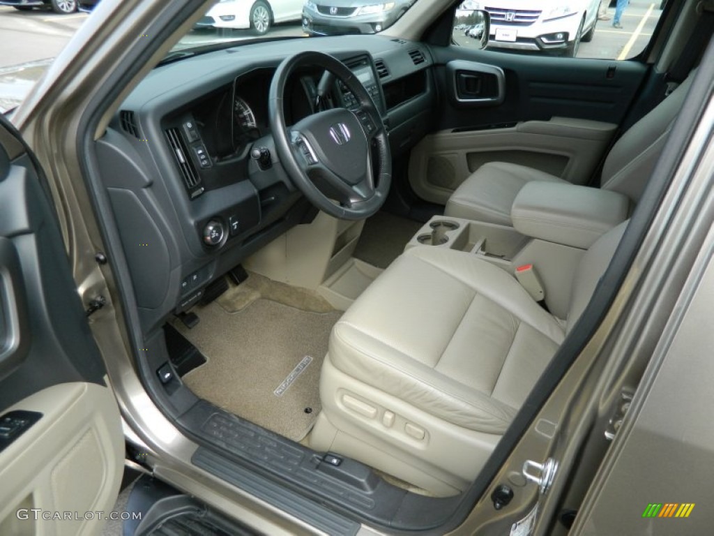 Beige Interior 2010 Honda Ridgeline RTL Photo #75923435