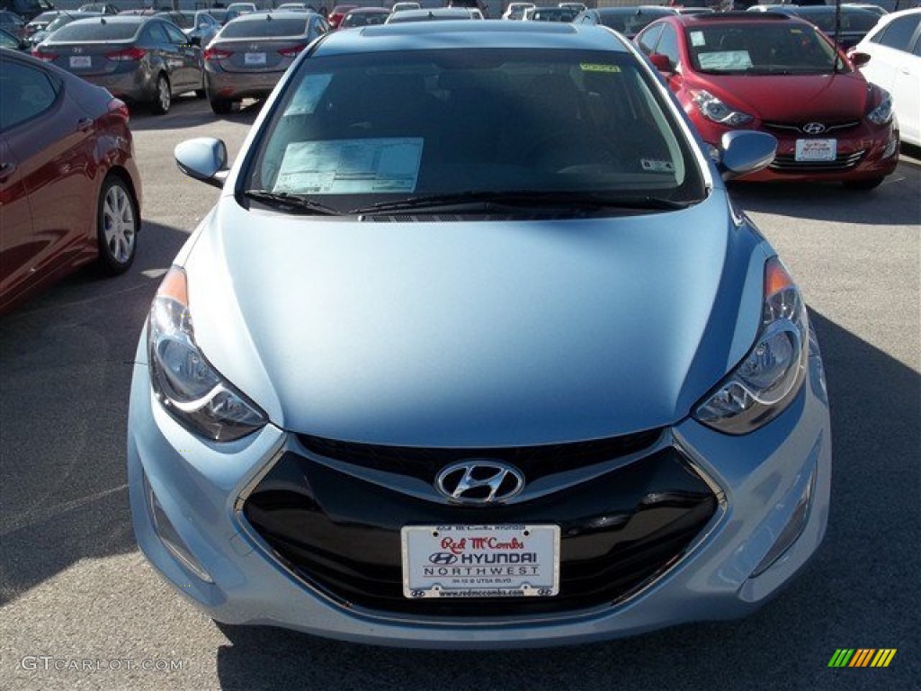 2013 Elantra Coupe SE - Blue Sky Metallic / Gray photo #1