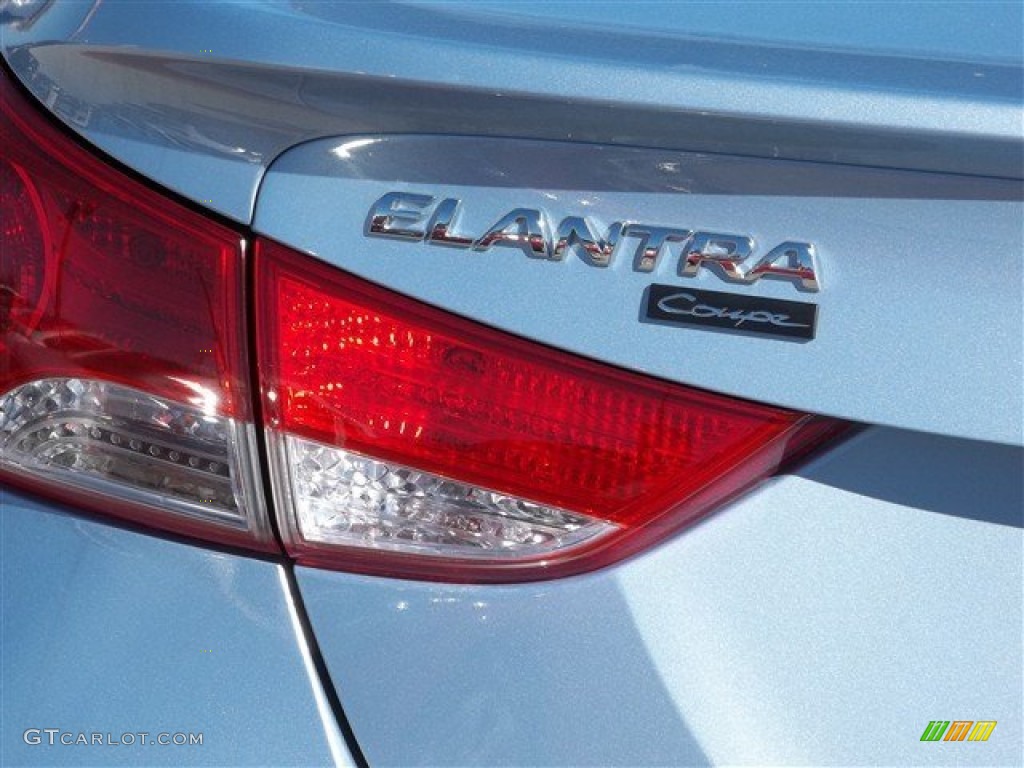 2013 Elantra Coupe SE - Blue Sky Metallic / Gray photo #5