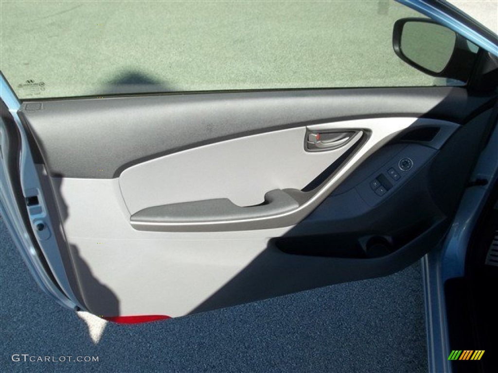 2013 Elantra Coupe SE - Blue Sky Metallic / Gray photo #6