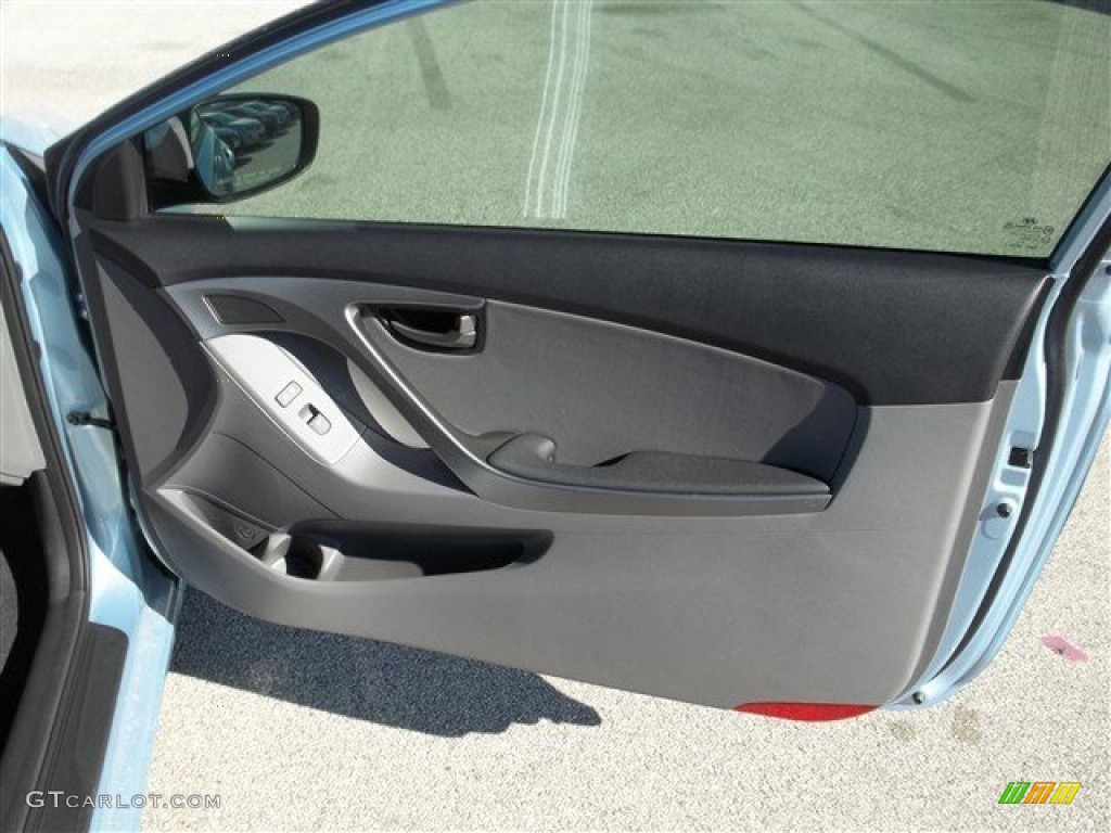 2013 Elantra Coupe SE - Blue Sky Metallic / Gray photo #8