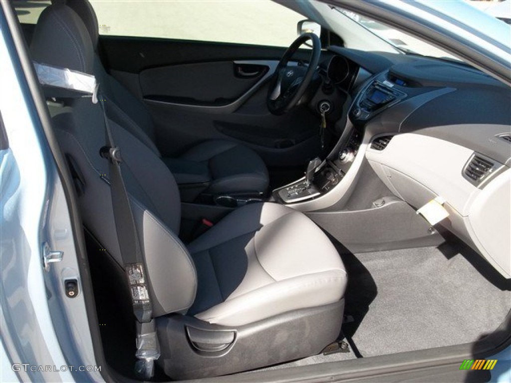 2013 Elantra Coupe SE - Blue Sky Metallic / Gray photo #9