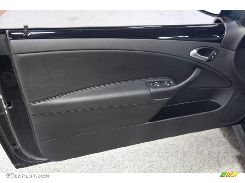 2008 Saab 9-3 2.0T Convertible Black Door Panel Photo #75926162