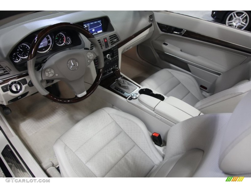 Ash/Black Interior 2011 Mercedes-Benz E 350 Cabriolet Photo #75926875