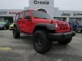Flame Red 2012 Jeep Wrangler Unlimited Sport S 4x4