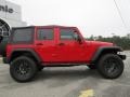 2012 Flame Red Jeep Wrangler Unlimited Sport S 4x4  photo #8