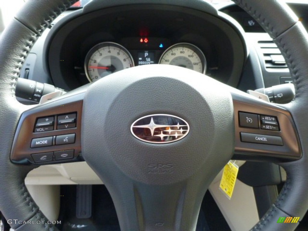 2013 Subaru Impreza 2.0i Sport Limited 5 Door Ivory Steering Wheel Photo #75929173