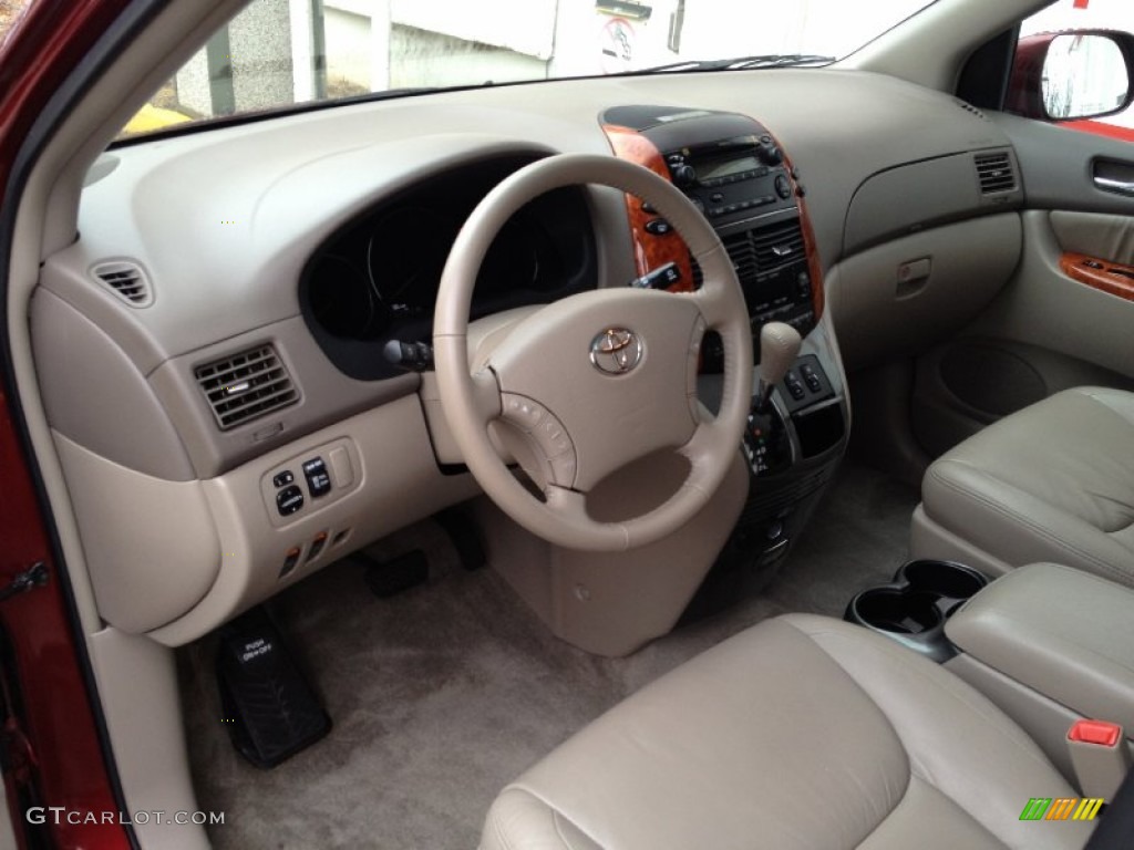 2010 Sienna XLE - Salsa Red Pearl / Taupe photo #16