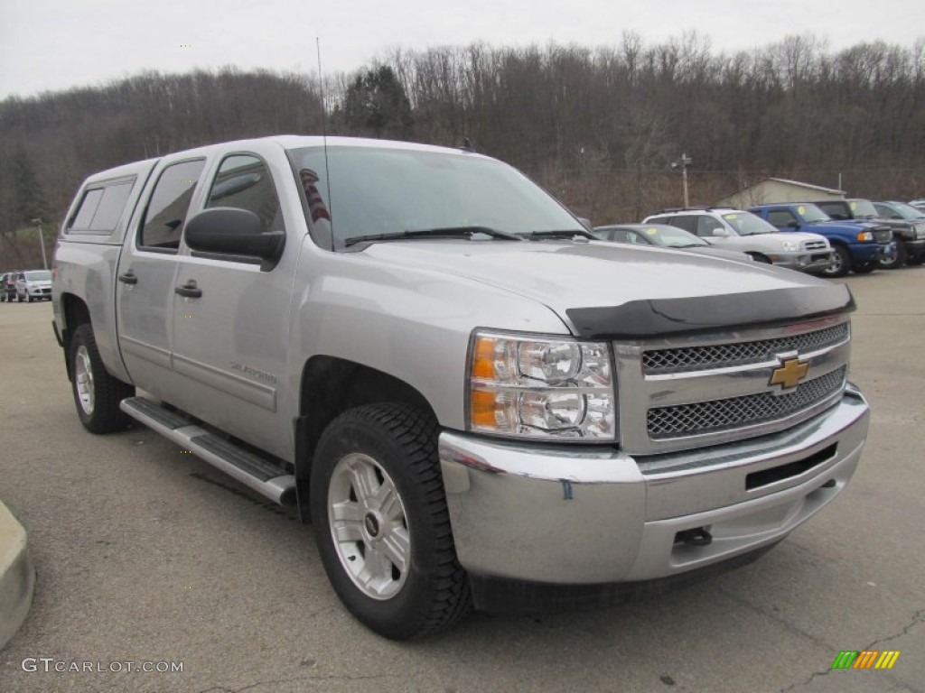 Silver Ice Metallic 2012 Chevrolet Silverado 1500 LT Crew Cab 4x4 Exterior Photo #75931453