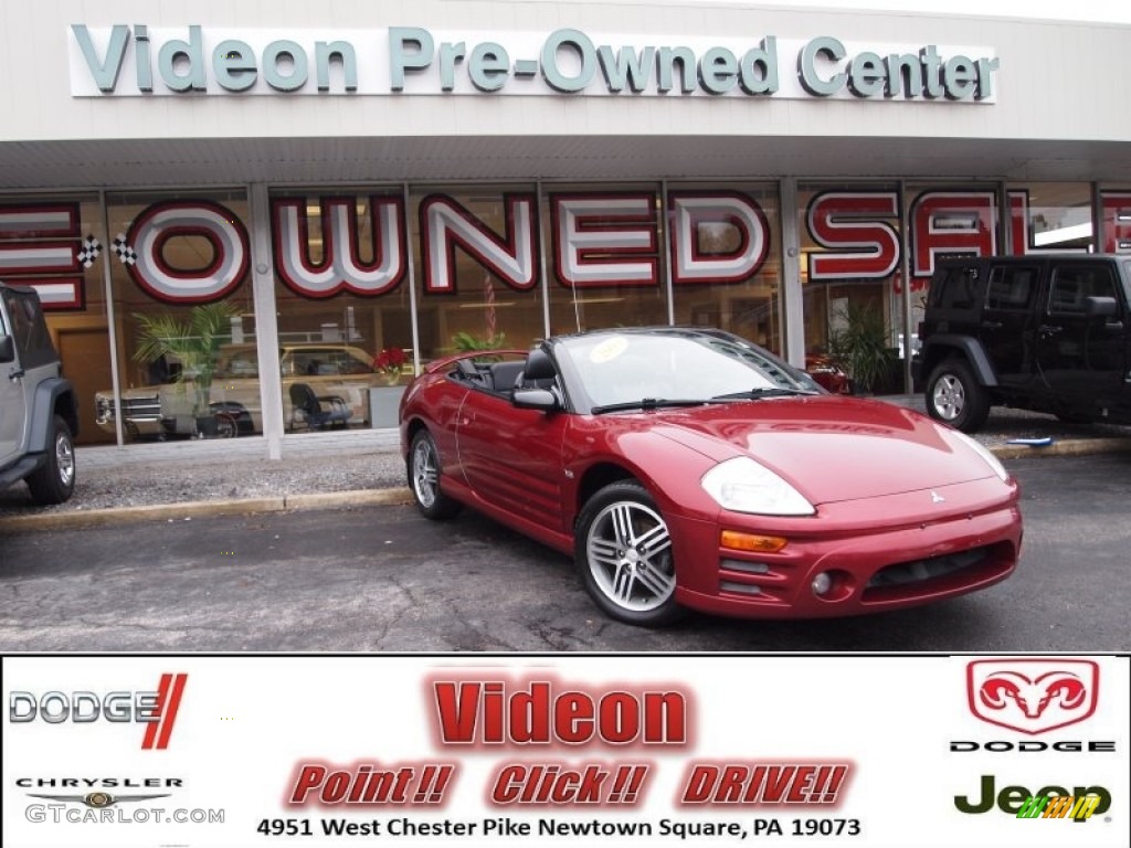 2003 Eclipse Spyder GTS - Ultra Red Pearl / Midnight photo #1