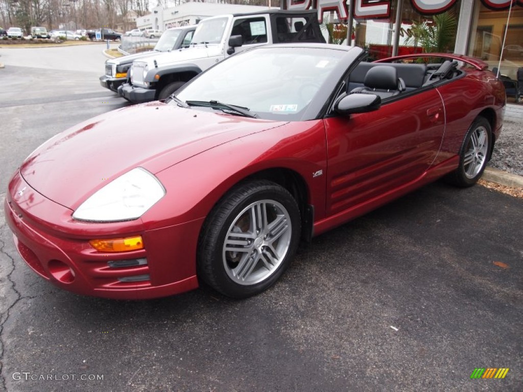 2003 Eclipse Spyder GTS - Ultra Red Pearl / Midnight photo #2