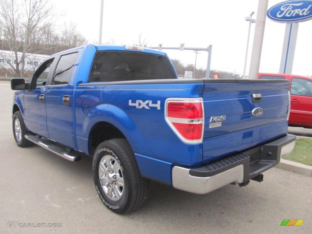 Blue Flame Metallic 2009 Ford F150 XLT SuperCrew 4x4 Exterior Photo #75932313